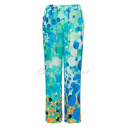 Dolcezza 'Big Angel Fish Mosaic' Drawstring Wide Leg Trouser - Style 24625