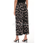 Frank Lyman Wide Leg Animal Print Trouser - Style 246353