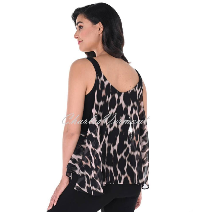 Frank Lyman Two-in-One Animal Print Top - Style 246354
