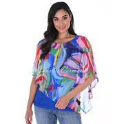 Frank Lyman Chiffon Overlay Top - Style 246374