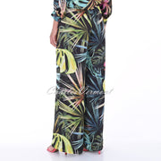 Frank Lyman Tropical Print Wide Leg Trouser - Style 246470