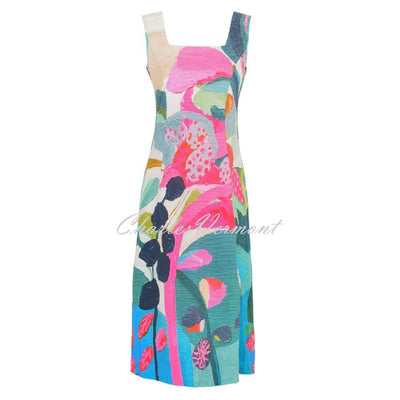 Dolcezza 'Rumba' Sleeveless Dress With Square Neckline - Style 24675