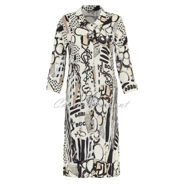 Dolcezza 'Decoding' Print 'Crepon' Shirt Dress - Style 24731 | Charles ...