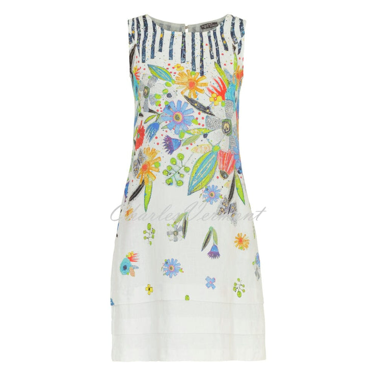 Dolcezza 'New Bouquet' Linen Dress - Style 24764