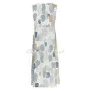 Dolcezza 'Brush Strokes' Sleeveless Linen Dress - Style 24784