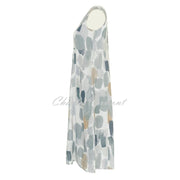 Dolcezza 'Brush Strokes' Sleeveless Linen Dress - Style 24784