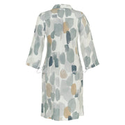 Dolcezza 'Brush Strokes' Linen Shirt Dress - Style 24785