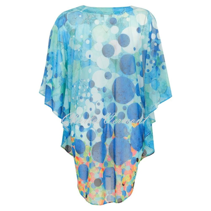 Dolcezza 'Big Angel Fish Mosaic' Beach Cover Up Top - Style 24801