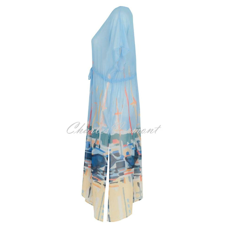 Dolcezza 'Marina Interpretation' Longline Beach Cover Up Dress - Style 24811