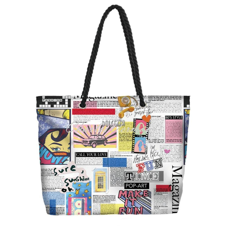 Dolcezza 'Newspaper' Tote Bag - Style 24956