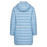 Frandsen Longline Padded Coat - Style 103-588-612 (Pale Blue)