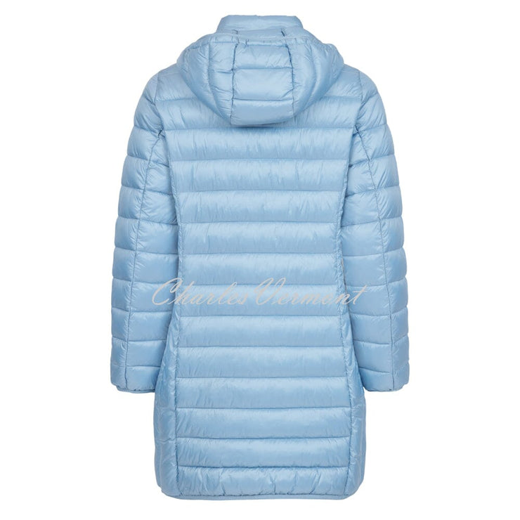 Frandsen Longline Padded Coat - Style 103-588-612 (Pale Blue)