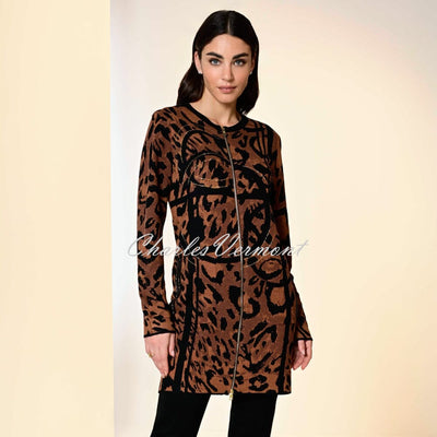 I'cona Animal Print Longline Coatigan - Style 67364-60002-29
