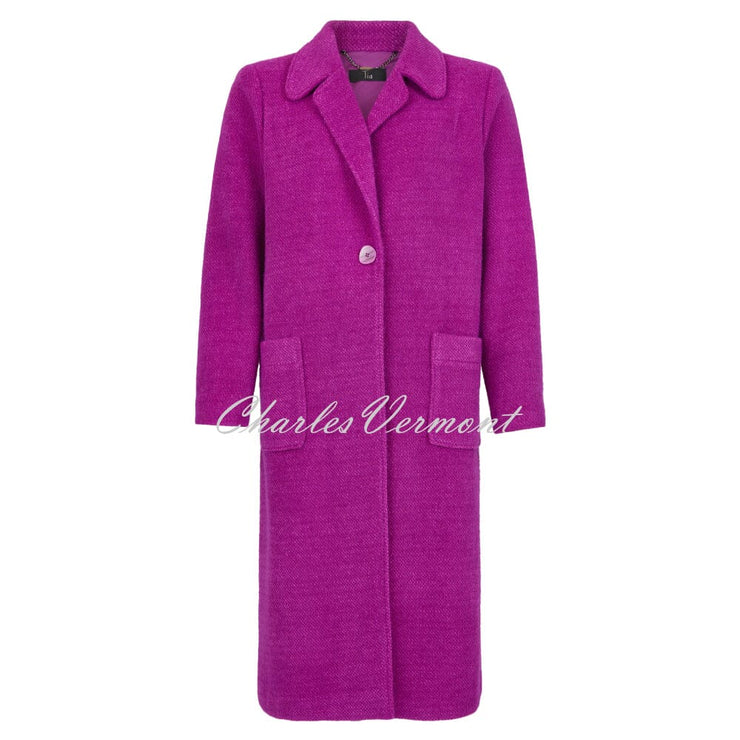 Tia Longline Brushed Coat - Style 77654-7988-55