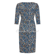 Tia Sequined Animal Print Dress with Front Tie - Style 78031-7978-69