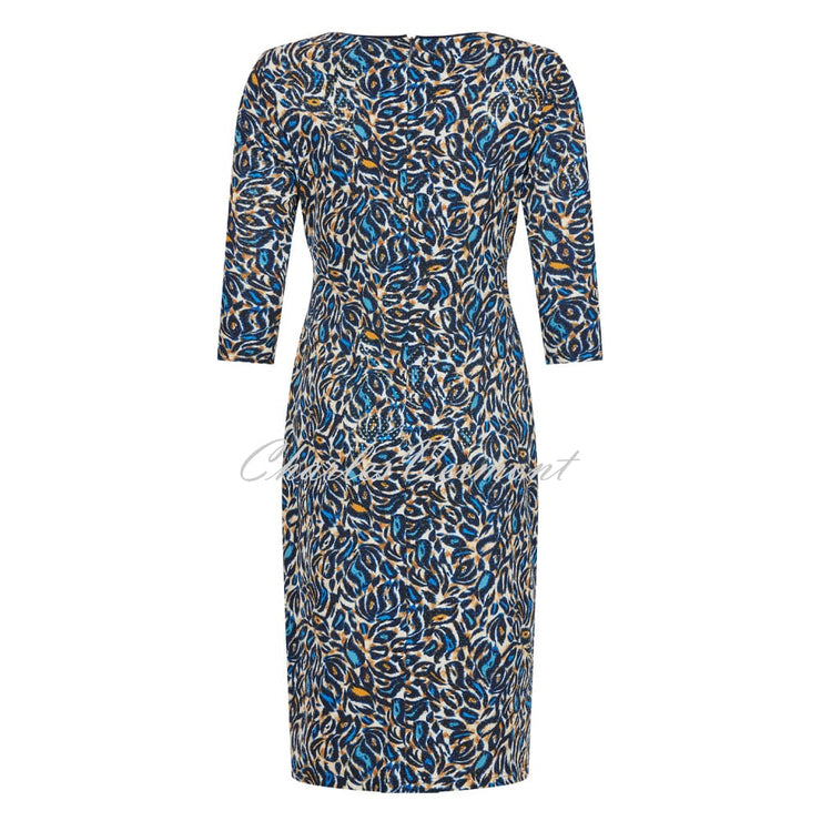 Tia Sequined Animal Print Dress with Front Tie - Style 78031-7978-69