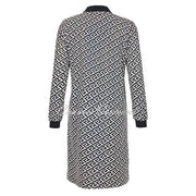 Tia Geometric Print Sequin Detail Dress - Style 78065-7979-90