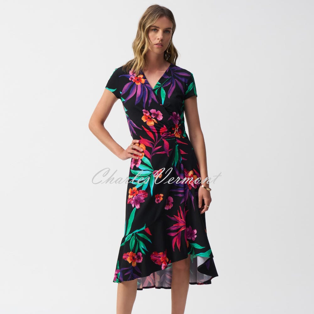 Joseph Ribkoff ジョセフリブコフ Vanilla/Multi Floral Print 心許 
