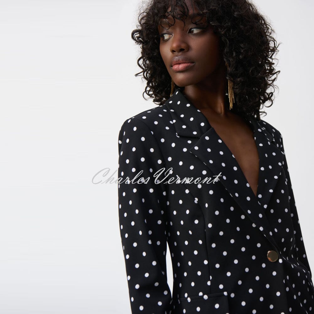 Joseph Ribkoff Polka Dot Blazer Jacket - Style 251051 | Charles