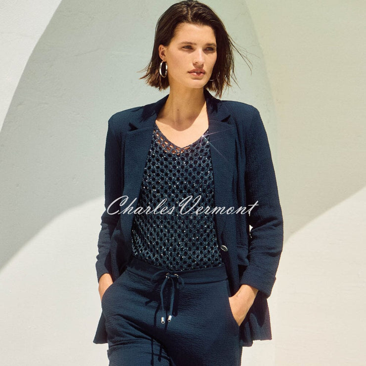 Joseph Ribkoff Seersucker Blazer Jacket - Style 251082