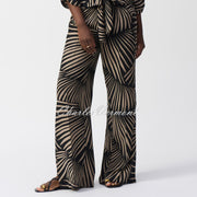 Joseph Ribkoff Tropical Print Wide Leg Trouser - Style 251085