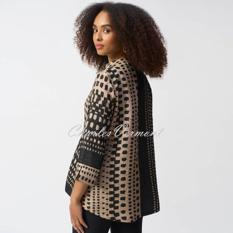 Joseph Ribkoff Geometric Print Trapeze Jacket - Style 251178