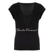 Dolcezza 'Time For A Martini' Drawstring V-Neck Top - Style 25120
