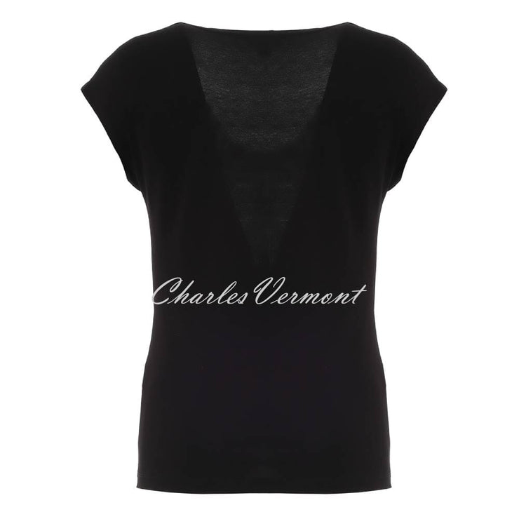 Dolcezza 'Time For A Martini' Drawstring V-Neck Top - Style 25120