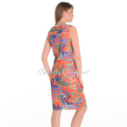 Frank Lyman Abstract Leaf Print Dress - Style 251290
