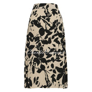 Dolcezza 'Garden In The Moonlight' Linen Mix Mock Wrap Skirt - Style 25143