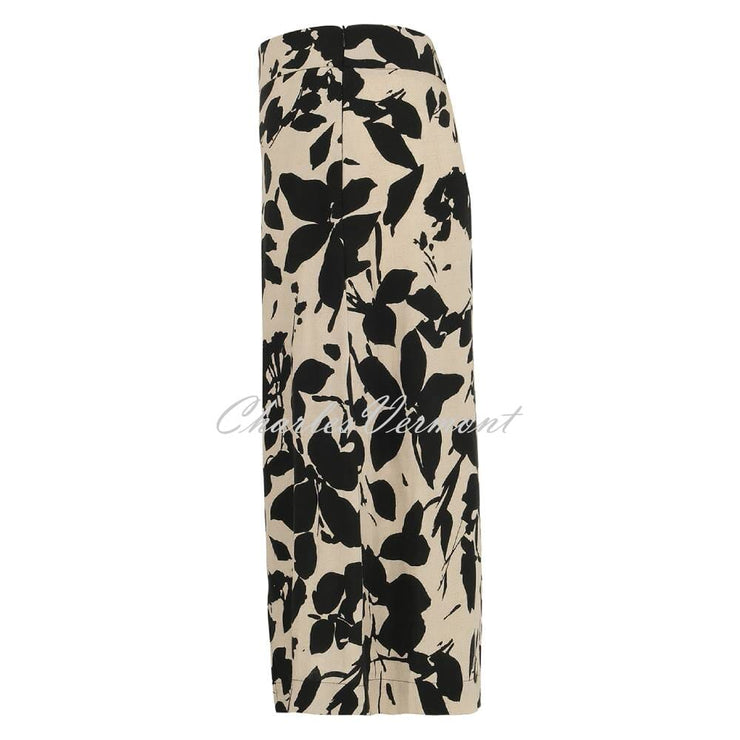 Dolcezza 'Garden In The Moonlight' Linen Mix Mock Wrap Skirt - Style 25143