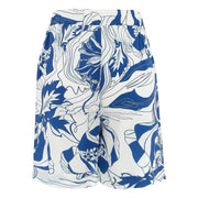 Dolcezza 'Blue Lotus' Patterned Short - Style 25151