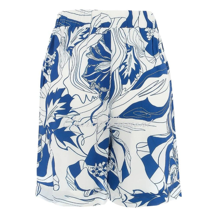 Dolcezza 'Blue Lotus' Patterned Short - Style 25151