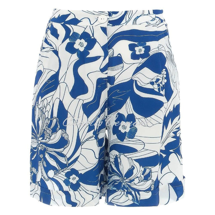 Dolcezza 'Blue Lotus' Patterned Short - Style 25151