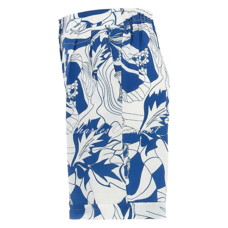 Dolcezza 'Blue Lotus' Patterned Short - Style 25151