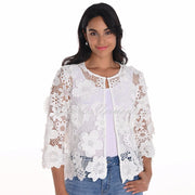 Frank Lyman Floral Lace Cover Up Jacket - Style 251523