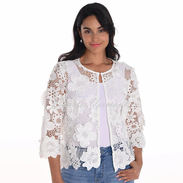 Frank Lyman Floral Lace Cover Up Jacket - Style 251523