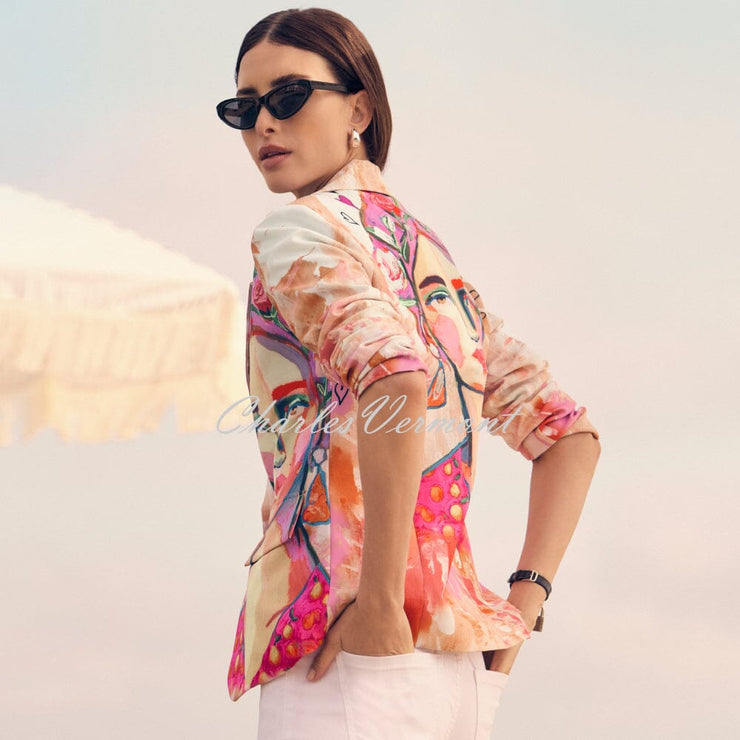 Frank Lyman Face Print Blazer Jacket - Style 251565