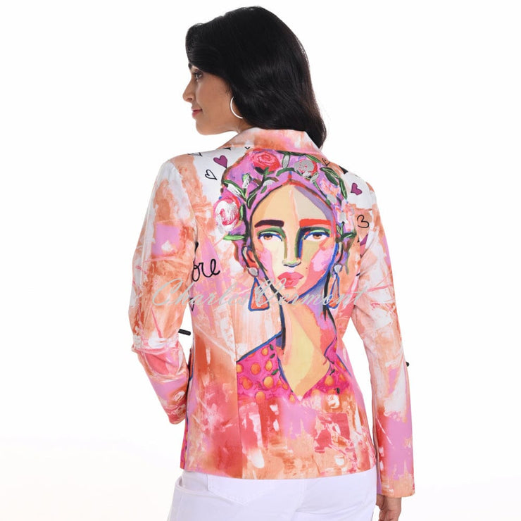 Frank Lyman Face Print Blazer Jacket - Style 251565