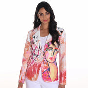 Frank Lyman Face Print Blazer Jacket - Style 251565