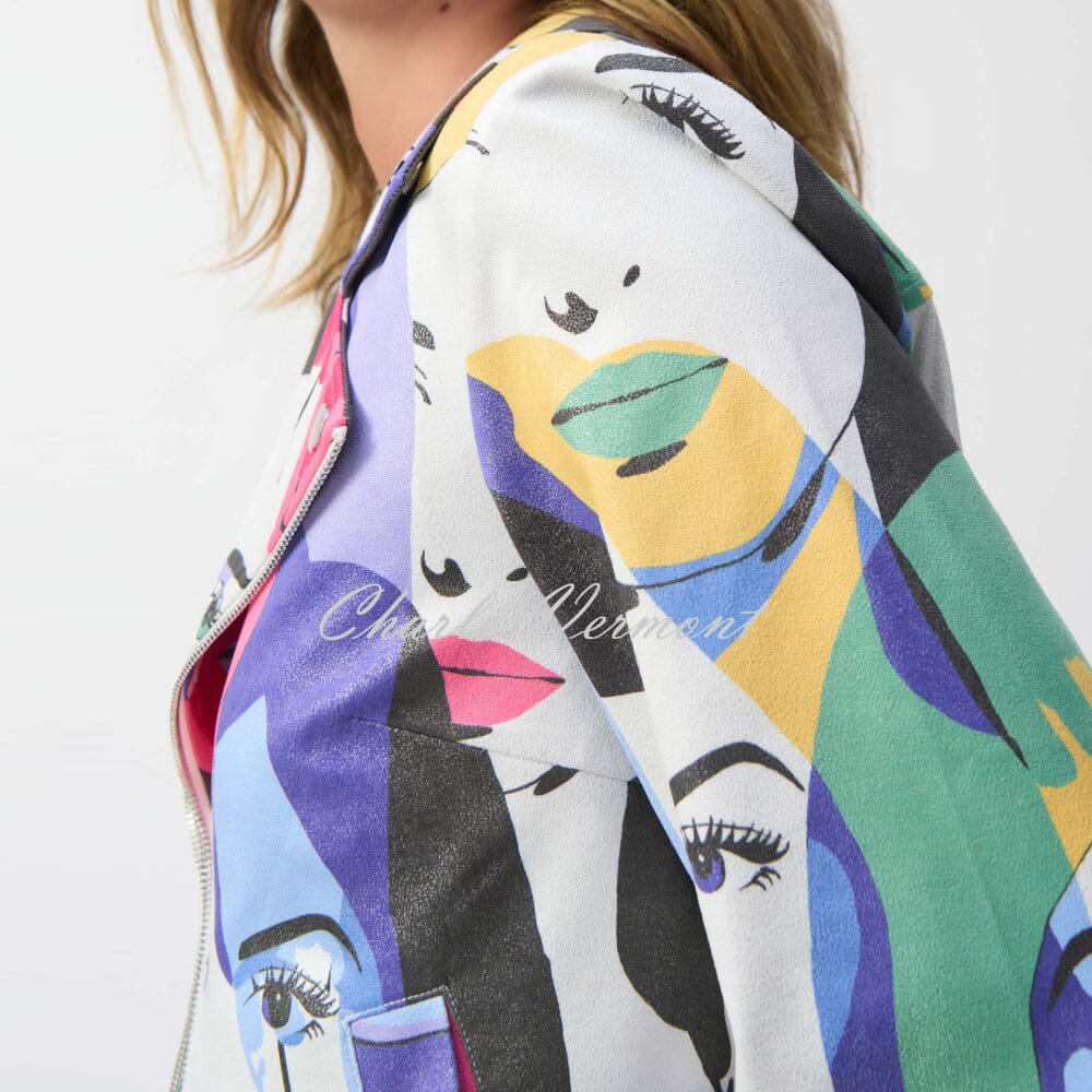 Joseph Ribkoff Face Print Trapeze Jacket - Style 251909 | Charles