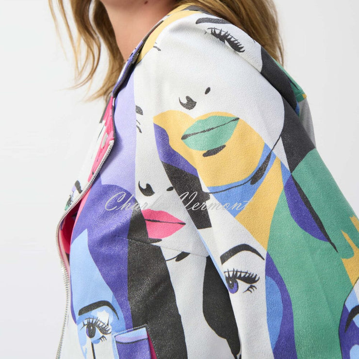 Joseph Ribkoff Face Print Trapeze Jacket - Style 251909