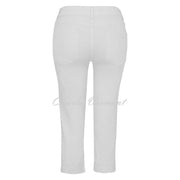 Dolcezza 'White is White' Cropped Straight Leg Jean with Stud Detail - Style 25193