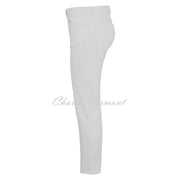Dolcezza 'White is White' Ankle Grazer Slim Leg Jean with Stud Detail - Style 25194