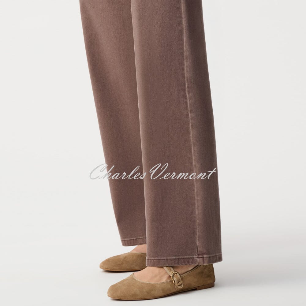 Joseph Ribkoff Classic Wide Leg Jean - Style 251968 (Mink