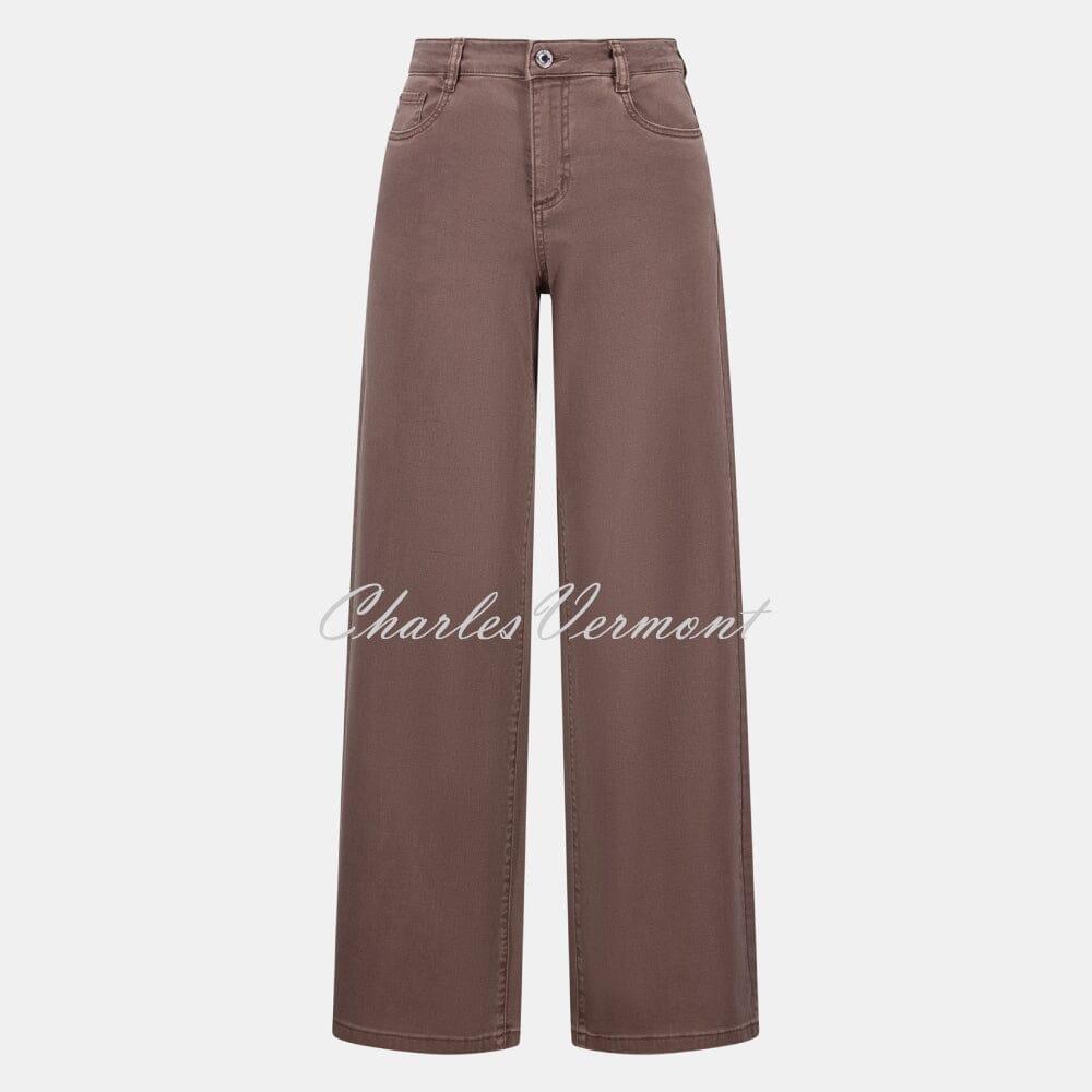 Joseph Ribkoff Classic Wide Leg Jean - Style 251968 (Mink