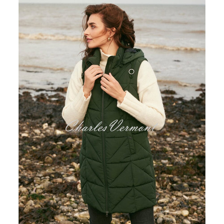 Frandsen Longline Gilet - Style 339-561-89 (Dark Green)