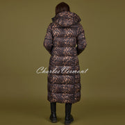 Normann Longline Animal Print Coat - Style 4339-4559-191