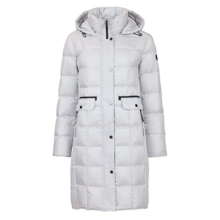 Normann Quilted Down Coat with Detachable Hood - Style 8823-800-93