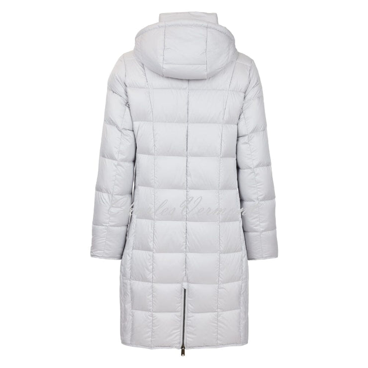 Normann Quilted Down Coat with Detachable Hood - Style 8823-800-93